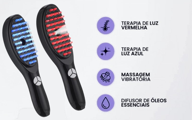 Escova de Terapia Capilar 4 em 1 | RevitaBrush